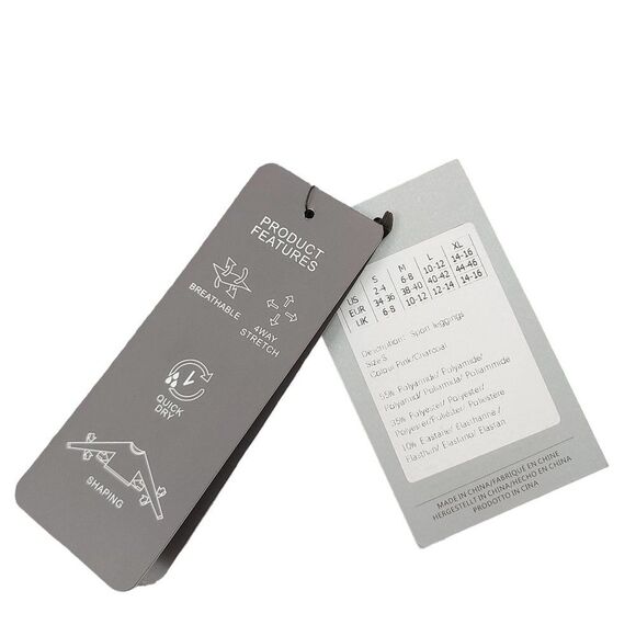 Chiczele Leggings Womens Small High Waisted Gray Pink Yoga Gym Athletic - Picture 11 of 11